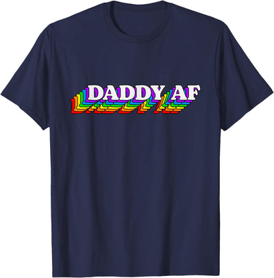 Mens Daddy AF Gay Daddy Bear LGBT Rainbow LGBTQ Pride T-Shirt