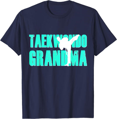 Taekwondo Grandma Silhouette T-Shirt