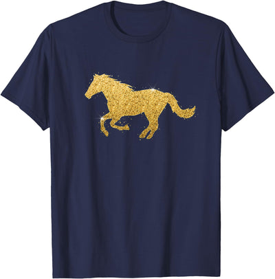 Glittery Horse Shirts and Apparel Young equestrian sparkly horse shirt for girls or boys T-Shirt