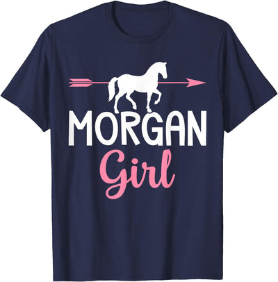 Horse Riding Racing Equestrian Gifts Morgan Girl Morgan Horse Girl Horses Lover T-Shirt
