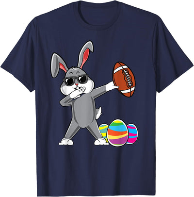Dabbing Rabbit Playing Football T-Shirt