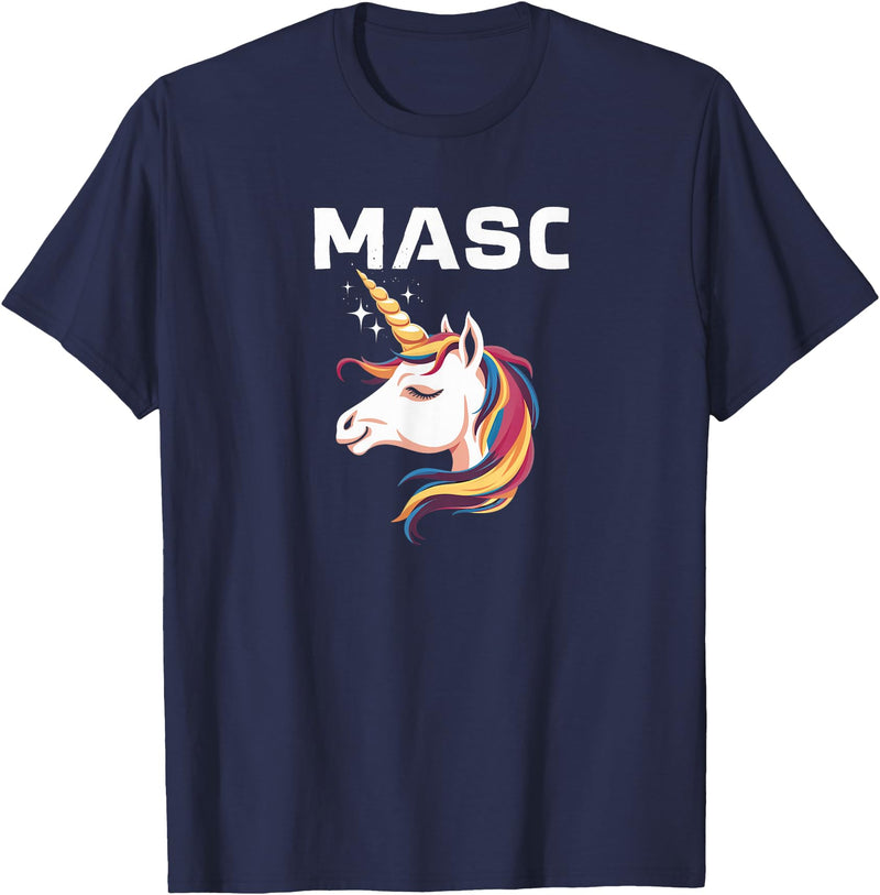 Mens Bear Gay Masc Man LGBTQ Bear Cub Masculine Mens Gay Unicorn Gay Masc Man Bear Cub Masculine Gay Pride T-Shirt - Navy Blue