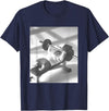 Hamster Gym Weight Lifting Meme T-Shirt - Navy Blue