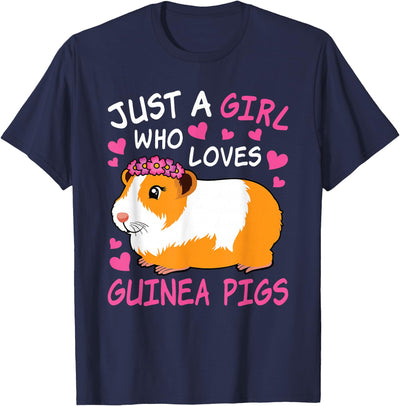 Just A Girl Who Loves Guinea Pigs Cute Guinea Pig Lover T-Shirt