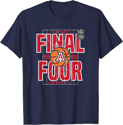 Elite Authentics Arizona Wildcats Final Four 2026 Men's March Madness Dunk T-Shirt
