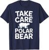 Humdinger Tees Take Care Polar Bear T-Shirt - Navy Blue