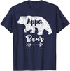 Mens Funny Appa Bear Father's Day Shirt T-Shirt - Navy Blue