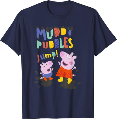 Muddy Puddles Jump! Peppa & George Having Fun T-Shirt