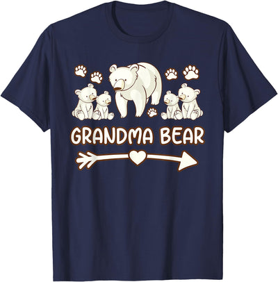 nana bear tshirt, grandma bear 4 cub tshirt mom T-Shirt