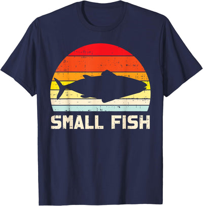 Small Fish Retro Bass Fishing Family Matching Son Boys Gift T-Shirt