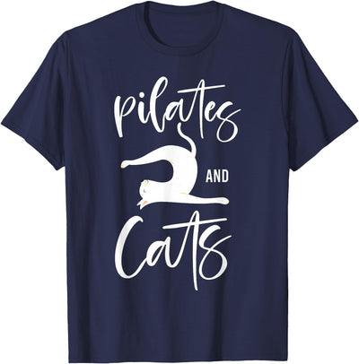 Funny Pilates Sayings Quotes HD0 Pilates Instructor Teacher Cat Pilates And Cats T-Shirt