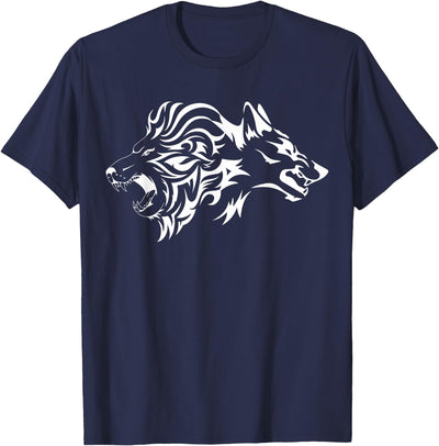 Wild Lion and Wolf T-Shirt