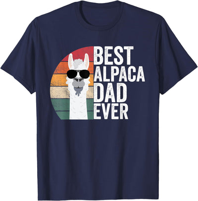 Best Alpaca Dad Accessories Best Alpaca Dad Ever Apparel LLama Lovers Cute Alpacas T-Shirt