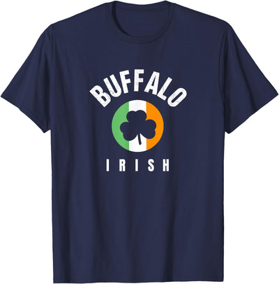 Cow Buffalo Irish Buffalo Ny St Patricks Green Buffalo Saint T-Shirt