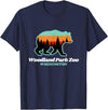 Retro Vintage WA Summer Camping & Hiking Souvenir Woodland Park Zoo Washington Tourist T-Shirt - Navy Blue