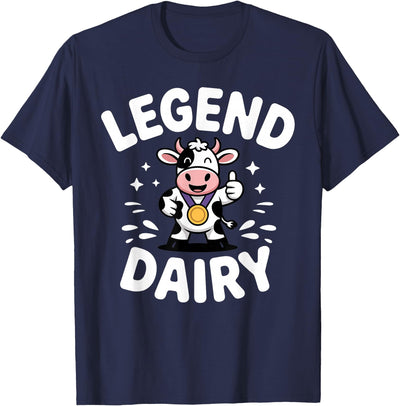 Funny Cow Print Design Women Dairy Farmer Cow Lover T-Shirt