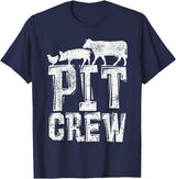BBQ Shirts BBQ Shirt Barbeque Tshirt Pork Pig Chicken Meat Gift T-Shirt - Navy Blue