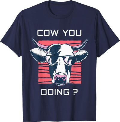 Women Kids Funny Cow You Doing Farm Cow Lover T-Shirt