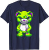 Wowsome! Pastel Goth Teddy Bear Shirt Halloween Bear Horror T-Shirt - Navy Blue