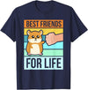 Funny Cute Hamster Gifts Face T-Shirt Best Friends T-Shirt - Navy Blue