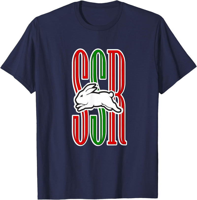 Cute Rabbits Lover Bunny Graphic T-Shirt in Navy Blue