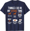Funny Horse Lover design Things I Do in My Spare Time Horse Lover Funny Shirt T-Shirt - Navy Blue