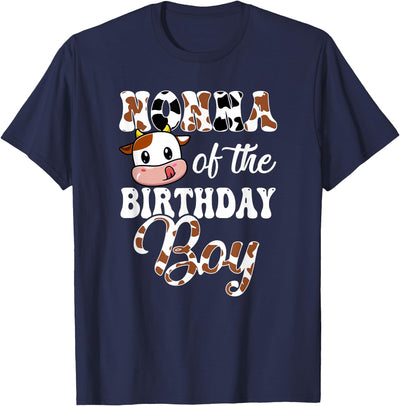 Birthday Boy Cow Farm 1st T-Shirt