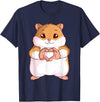 Hamster Lovers Girls Ladies T-Shirt - Navy Blue