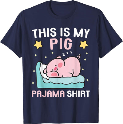 Cute PJ Teen Boys PJs Girls PJs Funny This is My Pig Pajama T-Shirt