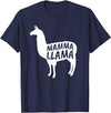 Mamma Llama T Shirt Mamma Llama Tshirt Alpaca Lover Shirt T-Shirt - Navy Blue