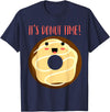 Green Cow Land It's Donut Time! Doughnut Funny T-Shirt - Navy Blue