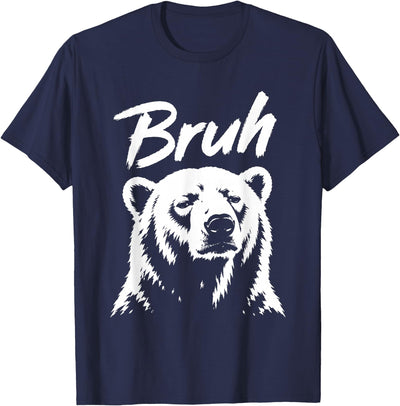 Bruh Funny Polar Bear Meme Dog Lover Men Women T-Shirt