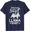 Funny Alpaca Llama Quotes This is my sexy Llama shirt Llama Funny Alpaca T-Shirt - Navy Blue