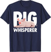 Pig Gift Pig Lover Stuff & Pig Novelty Accessories Cute Pig Whisperer Design For Men Women Farmer Pig Lovers T-Shirt - Navy Blue