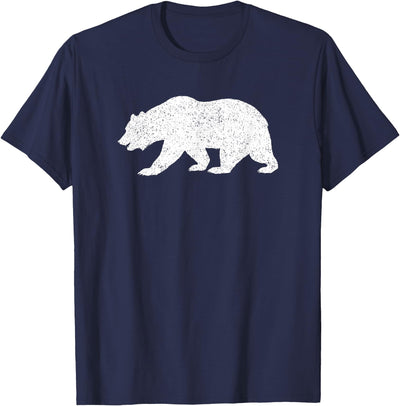California Grizzly Bear State Flag CALI Republic Silhouette T-Shirt