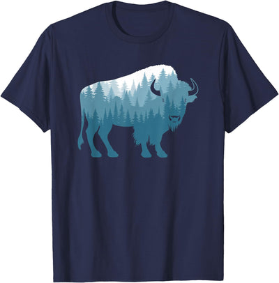 Cow Balari Bison Lover Buffalo Forest T-Shirt