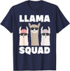 Funny Llama Gift Llama Lover Accessories & Stuff Funny Llama Design For Men Women Llama Alpaca Farm Animal T-Shirt - Navy Blue