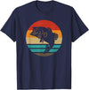 Fishing Accessories & Clothing Gifts Women Men Fish Retro Style Vintage T-Shirt - Navy Blue
