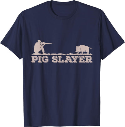 Pig Slayer Funny Pig Hunting Hog Hunting T-Shirt