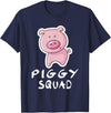 Super Pig Love Shirts Piggy Squad Cute Farm Animal Lover Adult & Toddler T-Shirt - Navy Blue