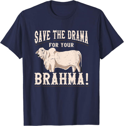 Brahman Cow Livestock Cattle Show Pasture American Brahman T-Shirt