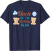 Family Birthday Bear Gifts Uncle of Birthday Boy Bear 1st Birthday Party Boy T-Shirt - Navy Blue