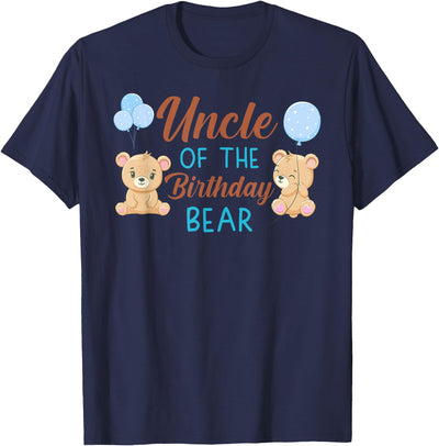 Uncle of Birthday Boy Bear 1st Birthday Party Boy T-Shirt