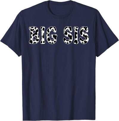 Cow Big Sis Birthday Family Matching Girl Boy Farm Birthday T-Shirt