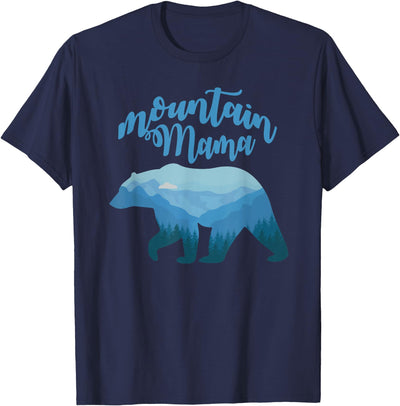 Mountain Mama Bear Mountain Mom Matching Family T-Shirt