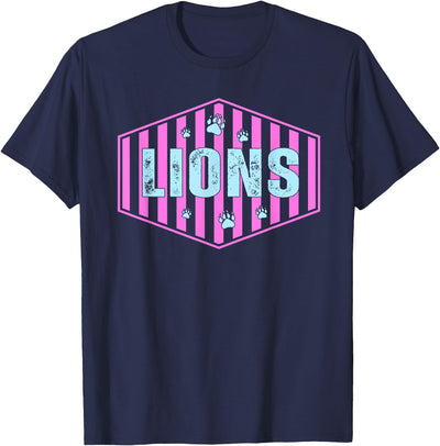 Lions Mascot Back to School Spirit Sport Women Teachers T-Shirt