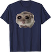 Sad Hamster Meme T-Shirt - Navy Blue