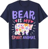 Bear Is My Spirit Animal Bear Spirit Animal T-Shirt - Navy Blue