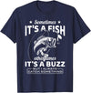BCC Fishing Fisherman Angler Fish Lover Graphic Always Catch Something Fishing Angler Fisherman Fish Hunter T-Shirt - Navy Blue