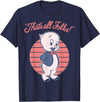 Looney Tunes Porky Pig That's All Folks Lined Portrait T-Shirt - Navy Blue